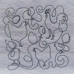 Farm Chicken Egg Quilting Pattern