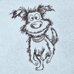 Farm Dog Line Art
