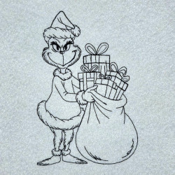 Festive Grinch With Gifts