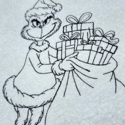 Festive Grinch With Gifts