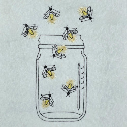 Fireflies In Mason Jar