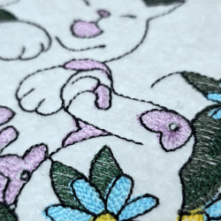 Floral Cat Silhouette