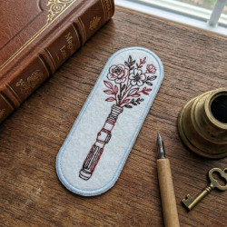 Floral Charm ITH Bookmark