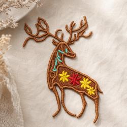 Floral FSL Reindeer