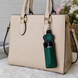Floral ITH Lip Balm Holder