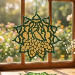 Floral Peacock Mandala FSL