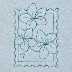 Floral Stamp Style Frame