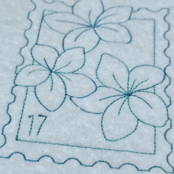 Floral Stamp Style Frame
