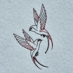 Flying Birds Line Art