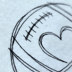 Football Heart Emblem