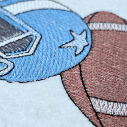 Football Helmet And Ball 