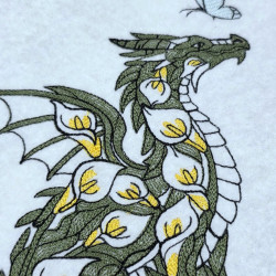 Forest Spirit Dragon With Butterfly