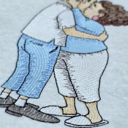 Forever Love Older Couple Embrace