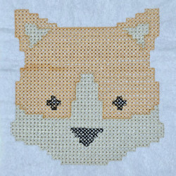 Fox Face Pixel Art