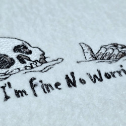 Funny Skull No Worries Quote
