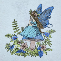Garden Fairy On Mushroom