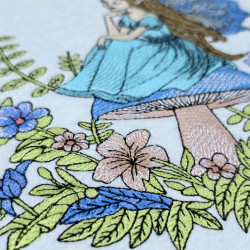 Garden Fairy On Mushroom