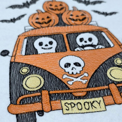 Ghosts In Spooky Pumpkin Van - Free with $15 Purchase