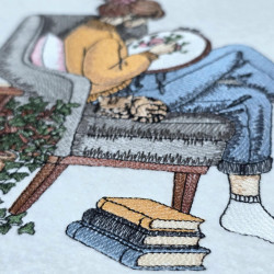 Girl With Embroidery Hoop