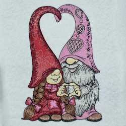 Gnome Couple with Heart