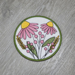 Golden Daisy Garden ITH Coaster