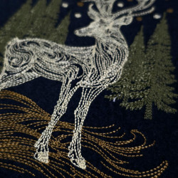 Golden Deer In Forest