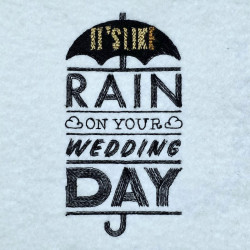 Good Luck Wedding Rain Quote