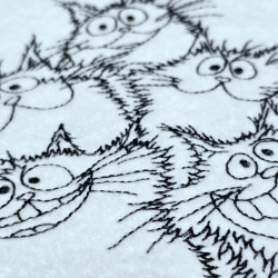 Goofy Cats Line Art