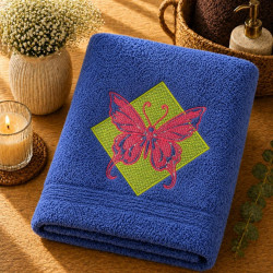 Graceful Butterfly Embossed