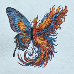 Graceful Butterfly With Phoenix