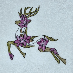 Graceful Floral Deer