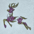 Graceful Floral Deer
