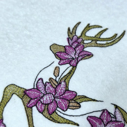 Graceful Floral Deer