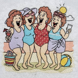 Grannys At Beach Party