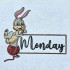 Groovy Bunny With Yarn Ball Monday