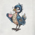 Grumpy Bird Coffee Time
