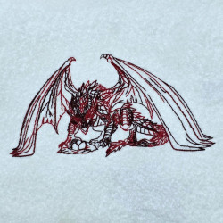 Guardian Dragon Line Art