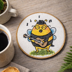 Guitarist Bee ITH Coaster