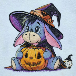 Halloween Donkey With Pumpkin