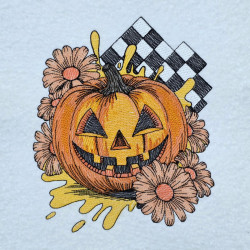 Halloween Floral Pumpkin