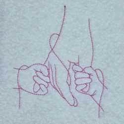 Hand Bond Line Art