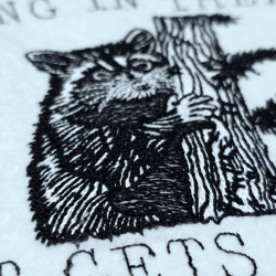 Hang In There It Gets Worse Raccoon Quote