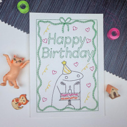 Happy Birthday Celebration Cardstock