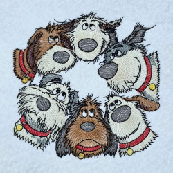 Happy Dog Squad Circle