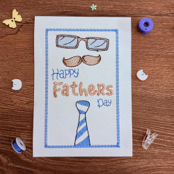 Happy Father's Day Mustache Cardstock