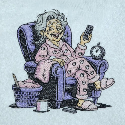 Happy Grandma Relax Time