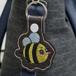 Happy Honey Bee Snap Tab