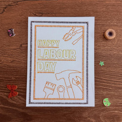 Happy Labour Day Tools Cardstock
