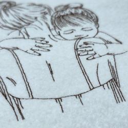 Happy Mothers Day Love Message Line Art