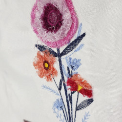 Happy Valentines Day Floral Fringe Design